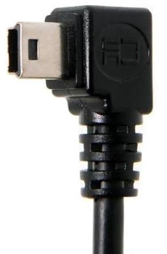 Alt view image 3 of 7 - 5pin Mini USB Type Male Left Angled 90 Degree to USB 2.0 Male Data Charge Cable 50cm