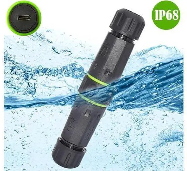 Alt view image 7 of 7 - M20 Locking IP68 Waterproof Type-C 10Gbps USB3.1 Female to USB-C Female Extension Adapter Coupler