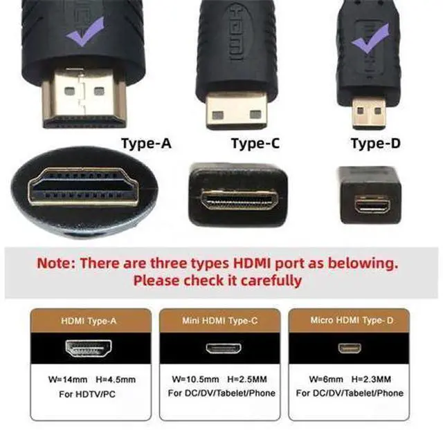 Alt view image 2 of 7 - 90 Degree Down Angled Micro HDMI 2.1 Ultra Thin HDTV Cable 8K 4K Hyper Super Flexible Slim Cord Type-A to Type-D for Camera HDTV 50cm