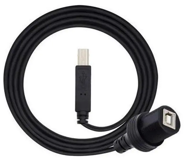 Main image of 1m Waterproof Dustproof 480Mbps USB2.0 Standard B Type Male to Female Extension Data Power Cable Car Panel Mount Design