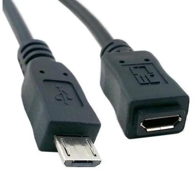 Alt view image 6 of 7 - 50cm Full Pin Connected Micro USB 2.0 Type 5Pin Male to Female Cable for Tablet Phone MHL OTG Extension 50cm