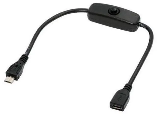 Main image of Micro USB2.0 Cable with On Off Power Switch Button Micro 5Pin Male to Female for DC 5V Desk Lamp Fan Camera