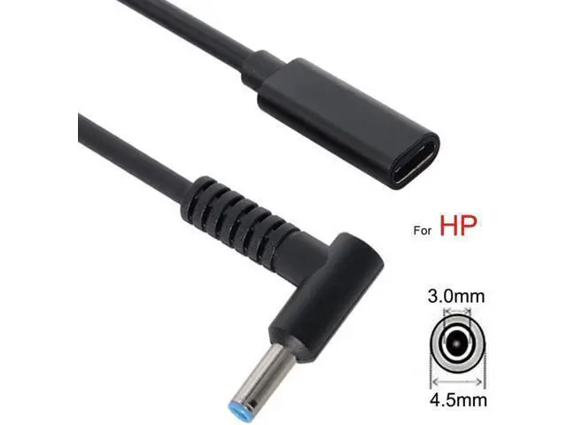Alt view image 5 of 7 - CY USB C to DC 20V 4.5 * 3.0mm PD 65W Charge Cable for H-P Laptop