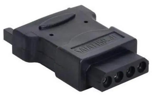 Alt view image 3 of 7 - SATA to IDE 4pin Power Adapter 15Pin SATA Male to Molex IDE 4Pin Female Cable Adapter