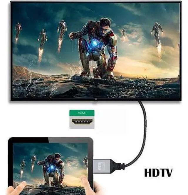 Alt view image 2 of 7 - HDMI 1.4 Type A Male to A Female Extension Cable Straight Connector 90 Degree Support HDTV 4K 60hz 3D