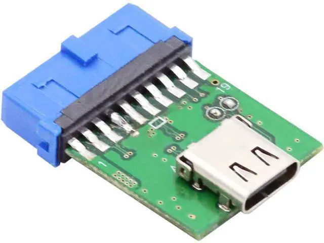 Main image of Single Port USB 3.1 Type C USB-C Female to USB 3.0 Motherboard 19pin 20pin Header Adapter PCBA 5Gbps