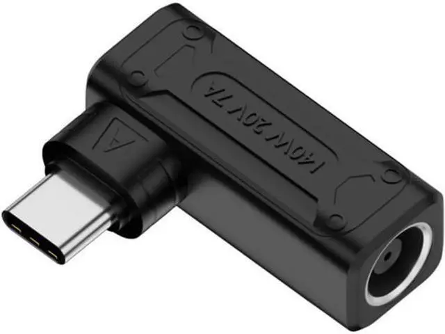 Main image of 140W 100W DC Jack 7.9x5.4mm Input to USB-C Type-C Angled 90 Degree Power Plug Charge Adapter for Laptop Phone