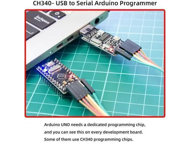Alt view image 6 of 7 - USB-C Type-C Male to TTL Converter UART STC Module Serial Programmer CH340G CH340 3.3V 5V Adapter Replace PL-2303