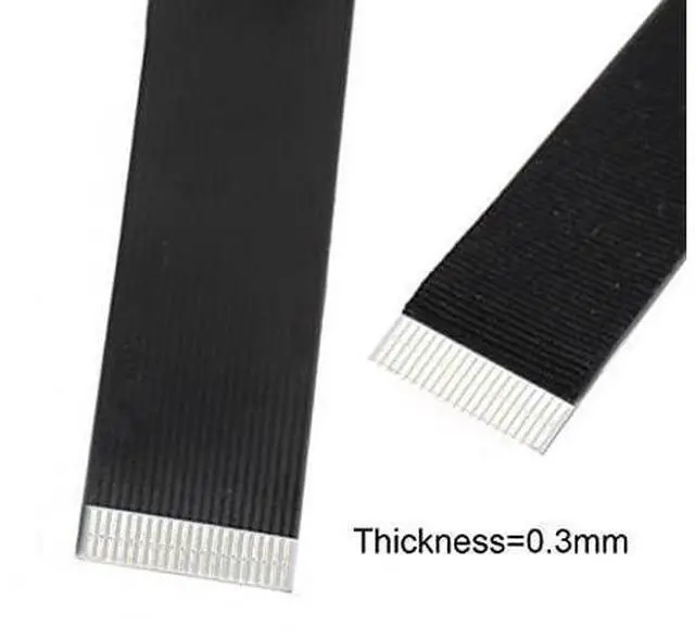 Alt view image 5 of 7 - Down Angled USB 2.0 Type-A Male to Micro USB 5Pin Male Data Flat Slim FPC Cable for FPV & Disk & Phone 20cm