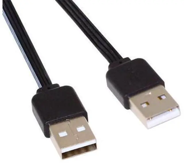 Main image of 13cm USB 2.0 Type-A Male to Type-A Male Male Data Flat Slim FPC Cable for FPV & Disk & Phone