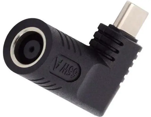 Main image of DC Jack 7.9x5.4mm Input to USB-C Type-C Angled 90 Degree Power Plug Charge Adapter for Laptop Phone