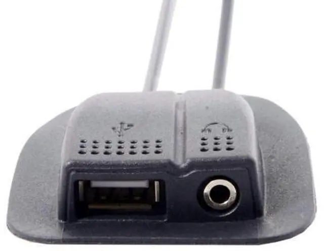 Alt view image 6 of 7 - USB 2.0 Type A/Audio 3.5mm Male to Female Backpack Charge Data Extension Cable for Outdoor Travel Camping