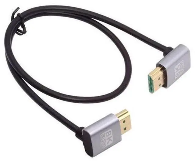 Main image of HDMI 2.1 Ultra Thin HDTV Cable 8K 4K Hyper Super Flexible Slim Cord Up Angled to Up Angled 90 Degree Type-A for Computer HDTV