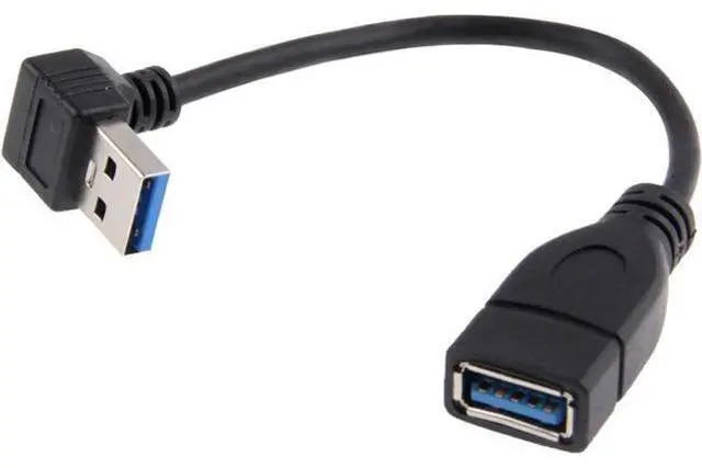 Main image of Down Angled 90 Degree USB 3.0 A Male to Female Extension 30cm Cable 5Gbps