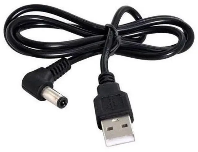 Alt view image 4 of 7 - USB 2.0 Type A Male to 5.5 x 2.5mm DC 5V Power Plug Barrel Connector Charge Cable 80cm
