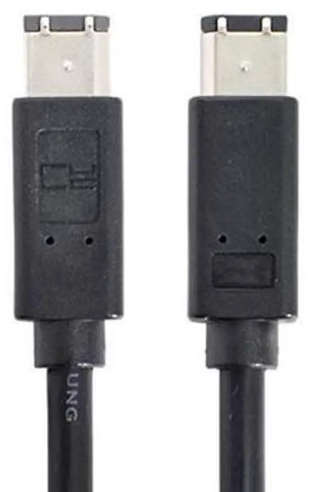 Main image of 6 Pin to 6Pin FireWire 400 to FireWire 400 6-6 ilink Cable IEEE 1394 1.8m Black