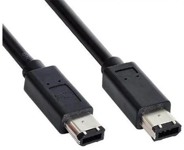 Alt view image 3 of 7 - 6 Pin to 6Pin FireWire 400 to FireWire 400 6-6 ilink Cable IEEE 1394 1.8m Black