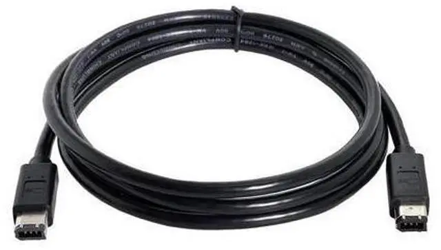 Alt view image 5 of 7 - 6 Pin to 6Pin FireWire 400 to FireWire 400 6-6 ilink Cable IEEE 1394 1.8m Black