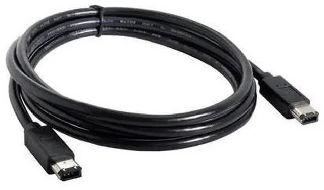 Alt view image 7 of 7 - 6 Pin to 6Pin FireWire 400 to FireWire 400 6-6 ilink Cable IEEE 1394 1.8m Black