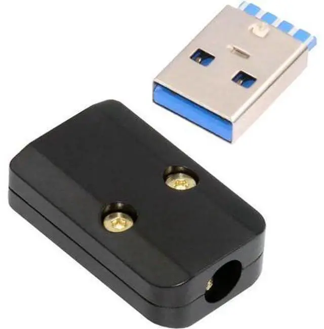 Main image of USB 3.0 Type-A Female Socket Receptacle Connector Solder Type with Aluminum Alloy Shell Customization for 6.0mm Cable