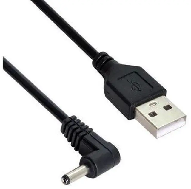 Alt view image 4 of 7 - CY USB 2.0 Male to 3.5mm 1.35mm DC Power Plug Barrel 5v Right Angled 90 Degree Cable 100cm