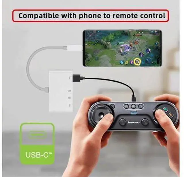 Alt view image 6 of 7 - 4 in 1 USB C to USB 2.0 TF Micro SD SDXC SDHC Card Reader Adapter 480Mbps Compatible with PD 27W for Laptop Tablet Phone