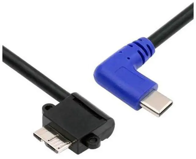 Main image of Angled USB-C Type-C Host to Micro USB3.0 90 Degree Right Angled for Industrial Camera Storage Phone
