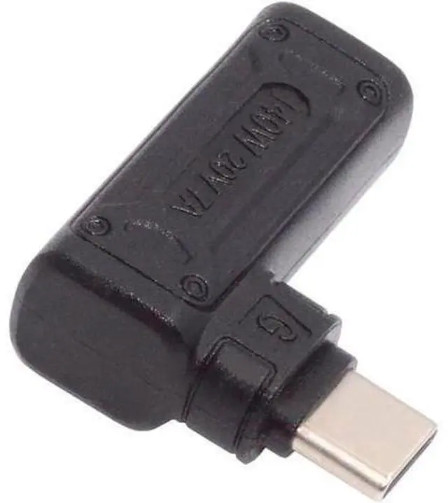 Main image of 140W 100W DC Jack 5.5x2.1mm Input to USB-C Type-C Angled 90 Degree Power Plug Charge Adapter for Laptop Phone