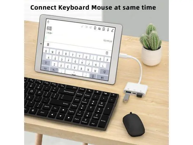 Alt view image 6 of 7 - 3 in 1 USB C to 2 USB 3.0 Socket OTG Adapter with PD 24W Charge for Laptop Tablet Phone