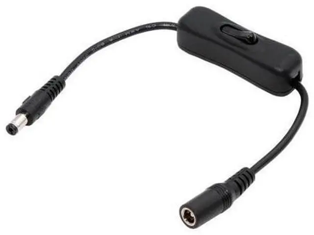 Main image of DC Cable with On Off Power Switch Button DC 5.5x2.1mm Male to Female for DC 5V Desk Lamp Fan Camera