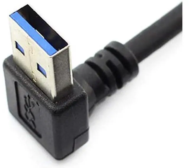 Alt view image 4 of 6 - 6.3 Inch USB 3.0 Extension Short Cable,USB 3.0 Male to Female 90 Degree UP Angled Extension Data Cable for Laptop, Keyboard, Mouse, Flash Drive, Printer