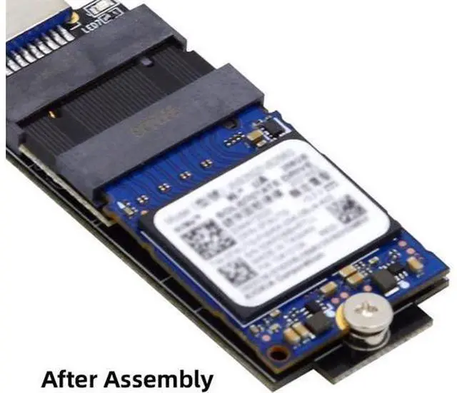 Alt view image 6 of 7 - B+M Key NVME M-Key 22x30mm to 22x42mm Male to Female Extension Adapter Compatible with Legion Go ThinkPad 2230 2242 SSD