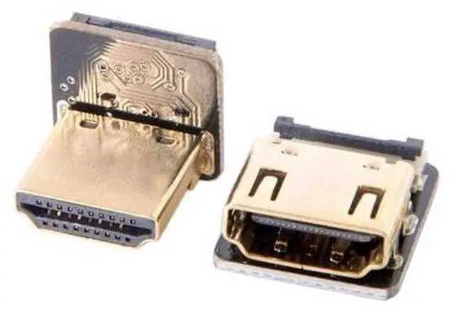 Alt view image 7 of 7 - CYFPV Up Angled 90 Degree HDMI Male to Female FPC Flat Cable for HDTV Multicopter Aerial Photography