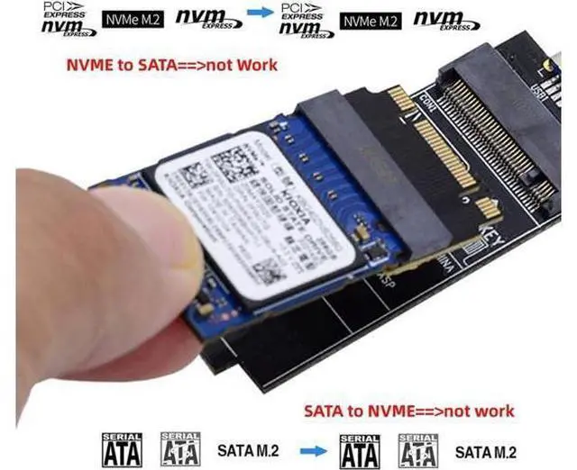 Alt view image 7 of 7 - B+M Key NVME M-Key 22x30mm to 22x42mm Male to Female Extension Adapter Compatible with Legion Go ThinkPad 2230 2242 SSD