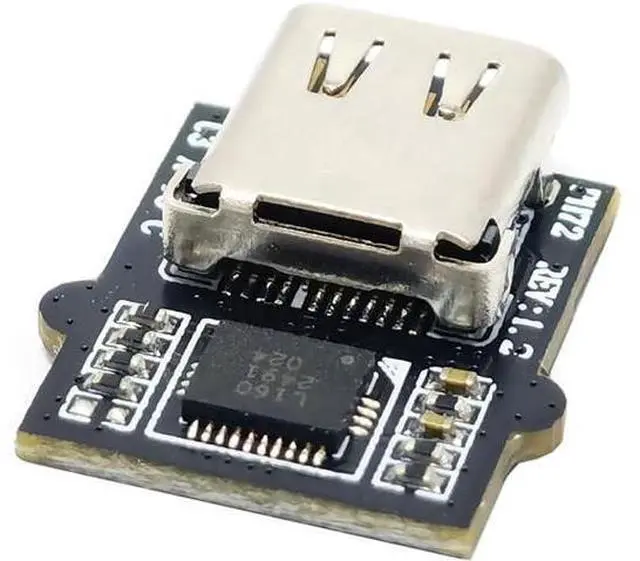 Alt view image 7 of 7 - DIY OEM Type-C Female Socket Connector with VL160 Chipset Replace for USB3.0 Type-A Female DIP Type DC 5V Power