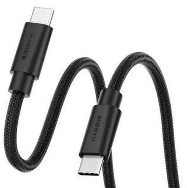 Main image of USB4 Cable, Wedge Joint Flexible USB Type C Cable 80Gbps Data Transfer 240W Fast Charging 8K@60Hz Video Cord for Thunderbolt 5 4 3, iPhone 17 16 15 Pro Max, MacBook Pro Air (0.5FT)