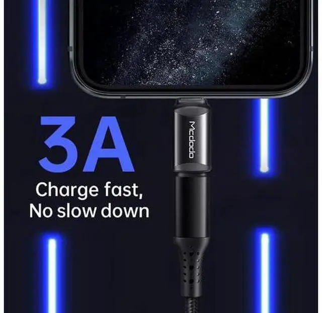 Alt view image 3 of 7 - mcdodo USB C to Lightning Adapter 2 Pack,Type C Female to Lightning Male Adapter Cable,Supports Fast Charging Data Transfer for iPhone 14/13/12/11/8 X XR/XS/SE/7/Pro/Plus/Pro Max/ipad/iPod/AirPods