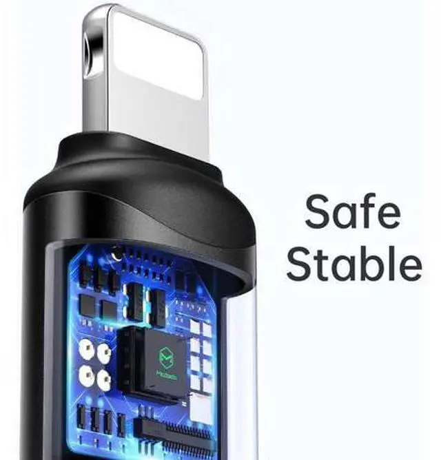 Alt view image 5 of 7 - mcdodo USB C to Lightning Adapter 2 Pack,Type C Female to Lightning Male Adapter Cable,Supports Fast Charging Data Transfer for iPhone 14/13/12/11/8 X XR/XS/SE/7/Pro/Plus/Pro Max/ipad/iPod/AirPods