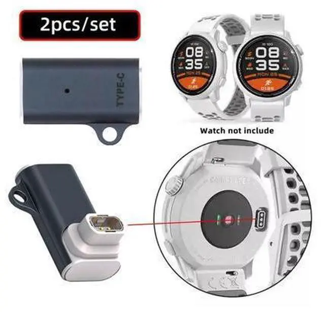 Alt view image 7 of 7 - 2pcs/lot Connector Smart Watch Charging Adapter USB Type-C to 3-Pin Compatible with COROS Pace Pro