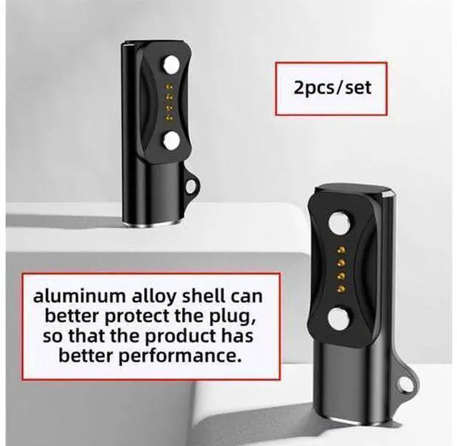 Alt view image 6 of 7 - Connector 2pcs/lot Magnetic Smart Watch Charging Adapter USB Type-C to 2-Pin Compatible with Polar Vantage V3 M3 P Pro IGNITE3 Grit X2
