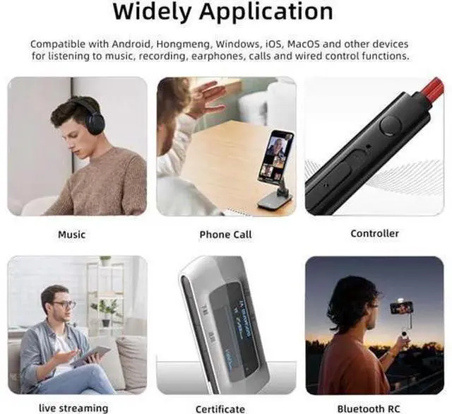 Alt view image 3 of 7 - 2 Pack USB C to 3.5mm Headphone Jack Adapter Support 16bits 48KHz HiFi Sound Quality with DAC Chip