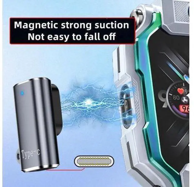 Alt view image 3 of 7 - 2pcs/lot Magnetic Smart Watch Charging Adapter USB Type-C to 2-Pin Compatible with IMOO Z6 Z6S Z6Pro Z7 Z7A Z7S Z8 Z8A Z9 Z10 Z11