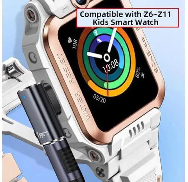 Alt view image 5 of 7 - 2pcs/lot Magnetic Smart Watch Charging Adapter USB Type-C to 2-Pin Compatible with IMOO Z6 Z6S Z6Pro Z7 Z7A Z7S Z8 Z8A Z9 Z10 Z11