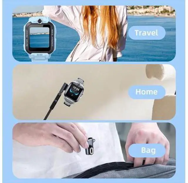 Alt view image 7 of 7 - 2pcs/lot Magnetic Smart Watch Charging Adapter USB Type-C to 2-Pin Compatible with IMOO Z6 Z6S Z6Pro Z7 Z7A Z7S Z8 Z8A Z9 Z10 Z11