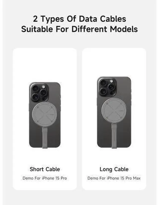 Alt view image 6 of 7 - Short USB 4 Cable, 240W Charging U-Type USB C Cable, 40Gbps Data Transfer, 8K 60Hz Video Display for iPhone 17 16 15 Pro Max, iPad, Thunderbolt 4/3, Hub, External SSD (UC4MC-6cm)