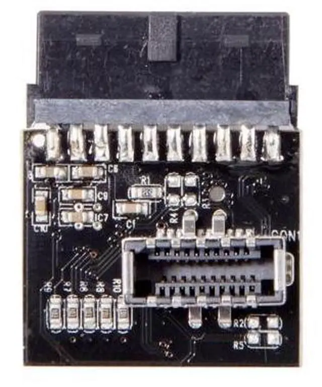 Alt view image 2 of 7 - CY USB 3.1 Front Panel Socket to USB 3.0 20Pin Header Male Extension Adapter for Motherboard