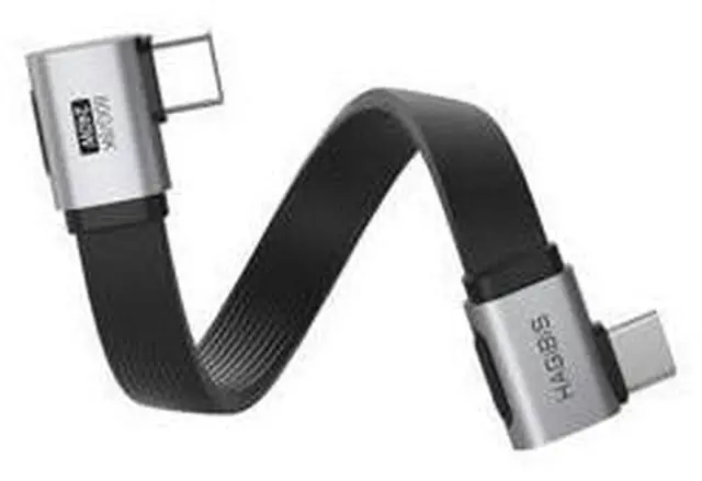 Main image of 0.33ft 90 Degree USB4 Cable, 80Gbps Data Transfer, 8K@60Hz Video Display, 240W Fast Charging Right Angle USB-C Cable, USB 4 V2.0 Cable for iPhone 17 16 15 Pro Max, iPad Pro, Thunderbolt 5/4