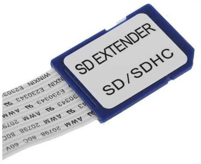 Alt view image 5 of 7 - Standard SD SDHC Memory Card Kit Male to SD Female Extension Soft Flat FPC Cable Extender 25cm