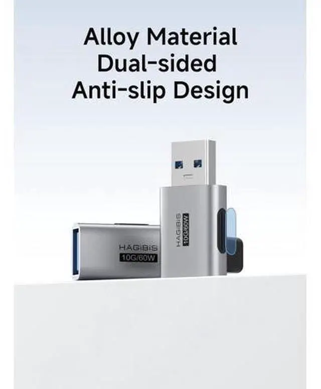 Alt view image 7 of 7 - USB 3.2 Adapter 2 Pack, 90 Degree Right and Left Angle USB A Male to Female Connector OTG Adapter Cable Extender for Laptops Charger PC Car Mouse Keyboard (Middle Front)