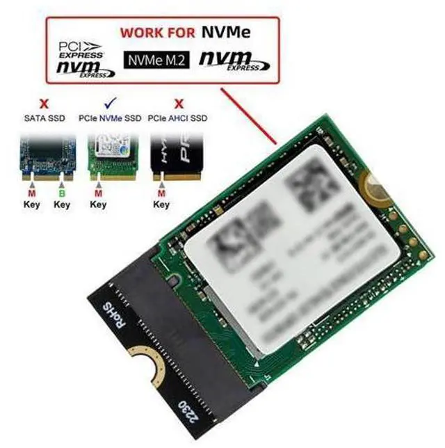 Alt view image 5 of 7 - M.2(A+E Key) 2230MM to NVME M-Key Extension Card Adapter for Motherboard NVME SSD Hard Drive Port Extension 2230/2242/2260/2280MM